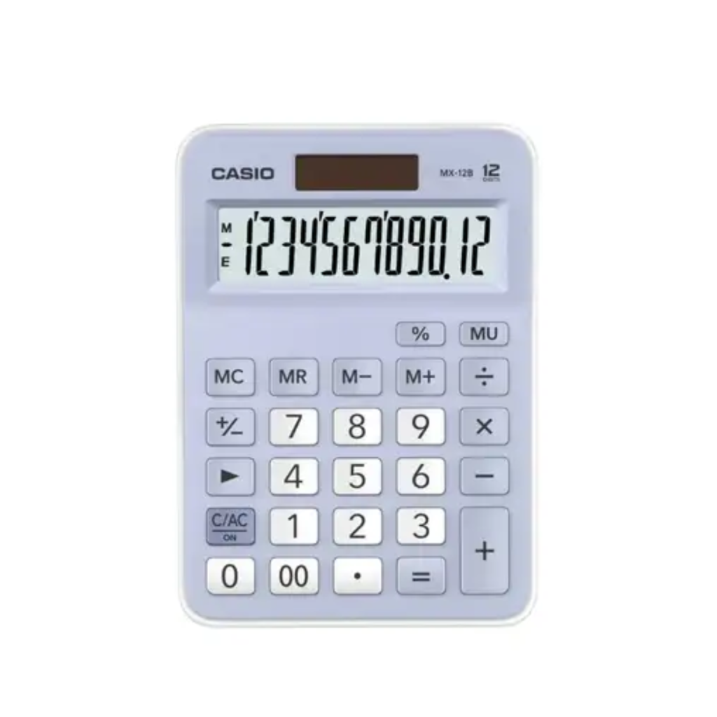 Calculadora De Escritirio Casio Mx-12b 12 Digitos Azul - Electronicalamar